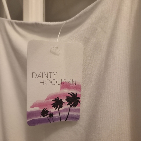 Dainty Hooligan White Spaghetti Strap Bodysuit - Picture 2 of 9